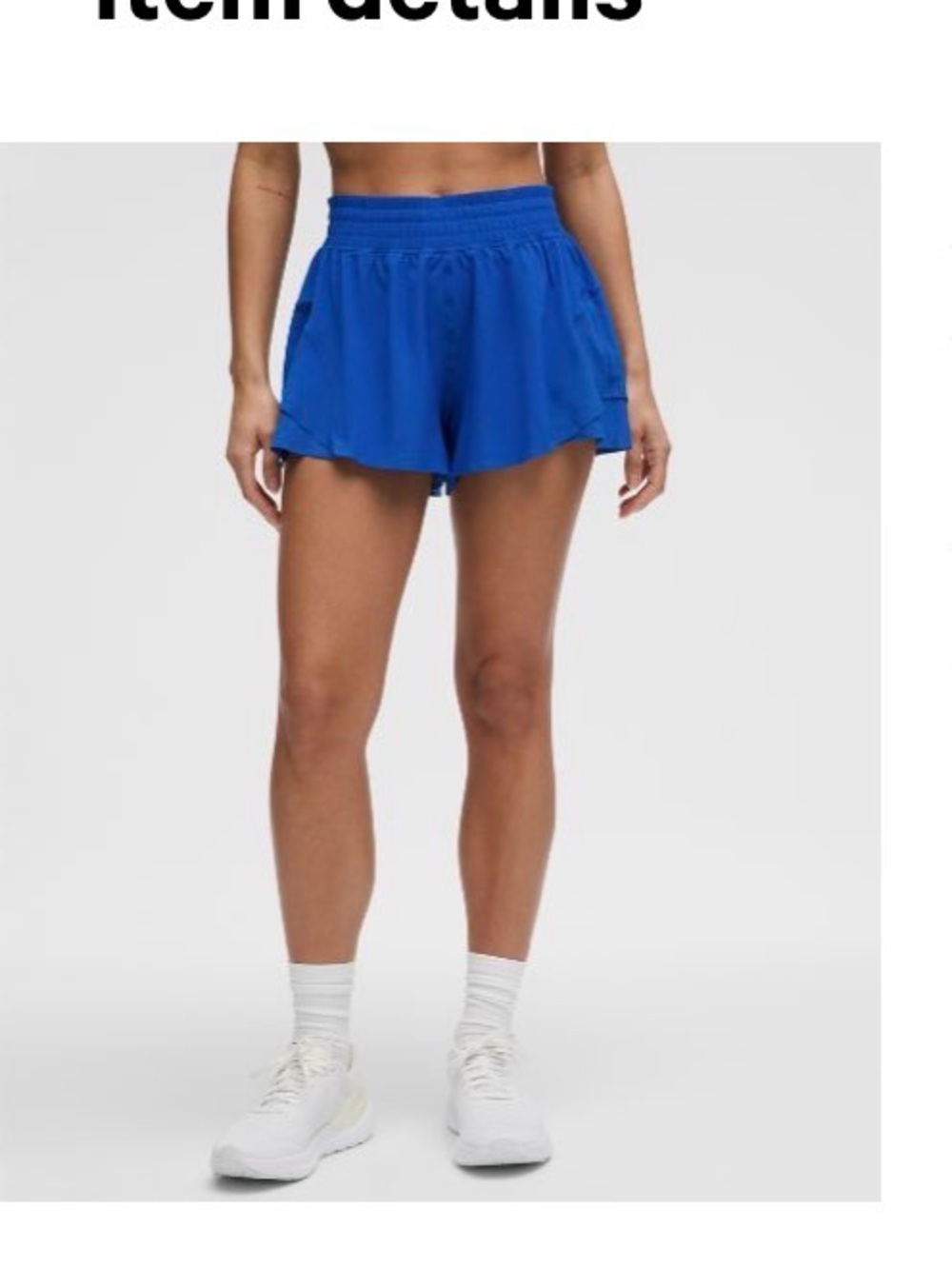 lululemon athletica Run Shorts - Cobalt Blue